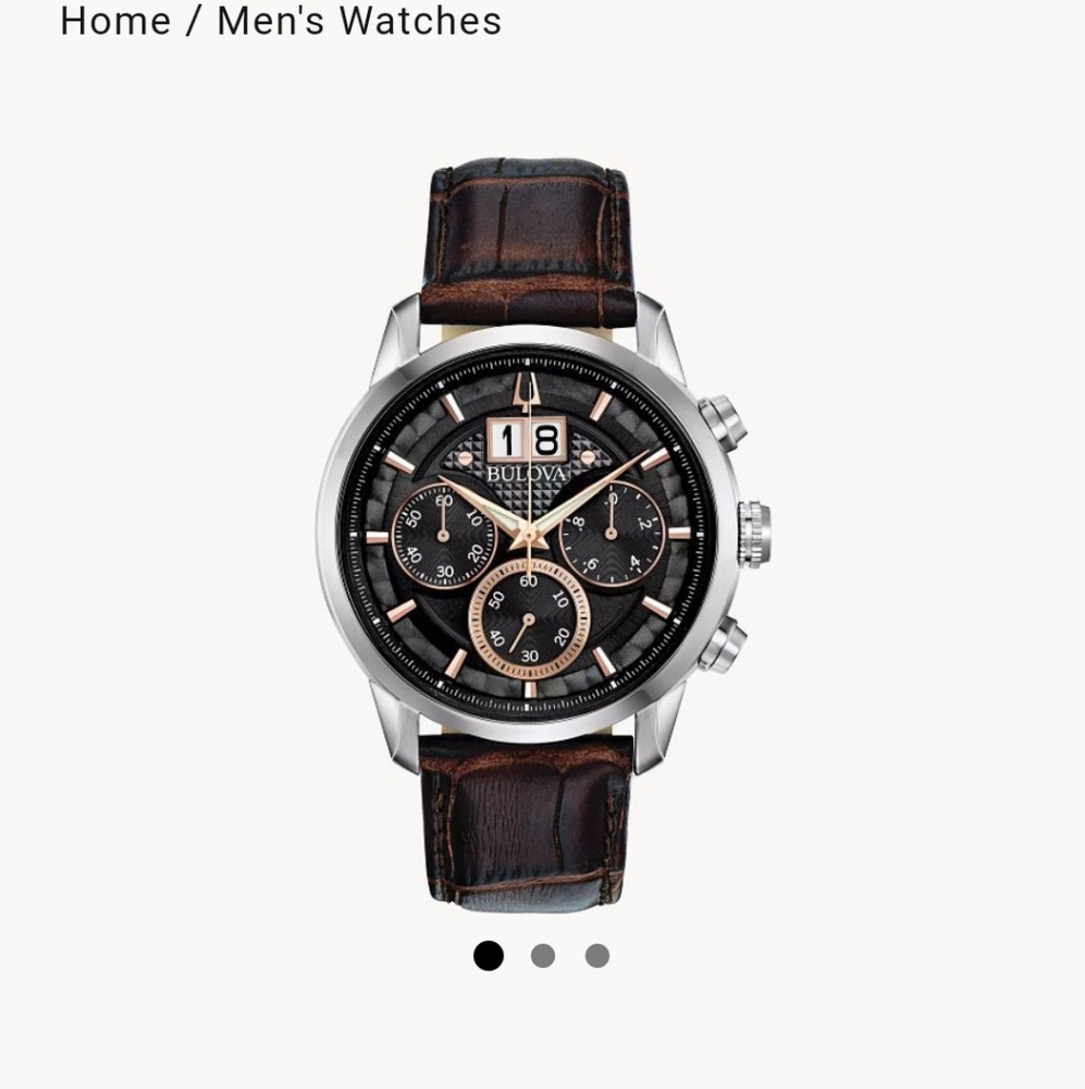 Like New mens Sutton Bulova watch